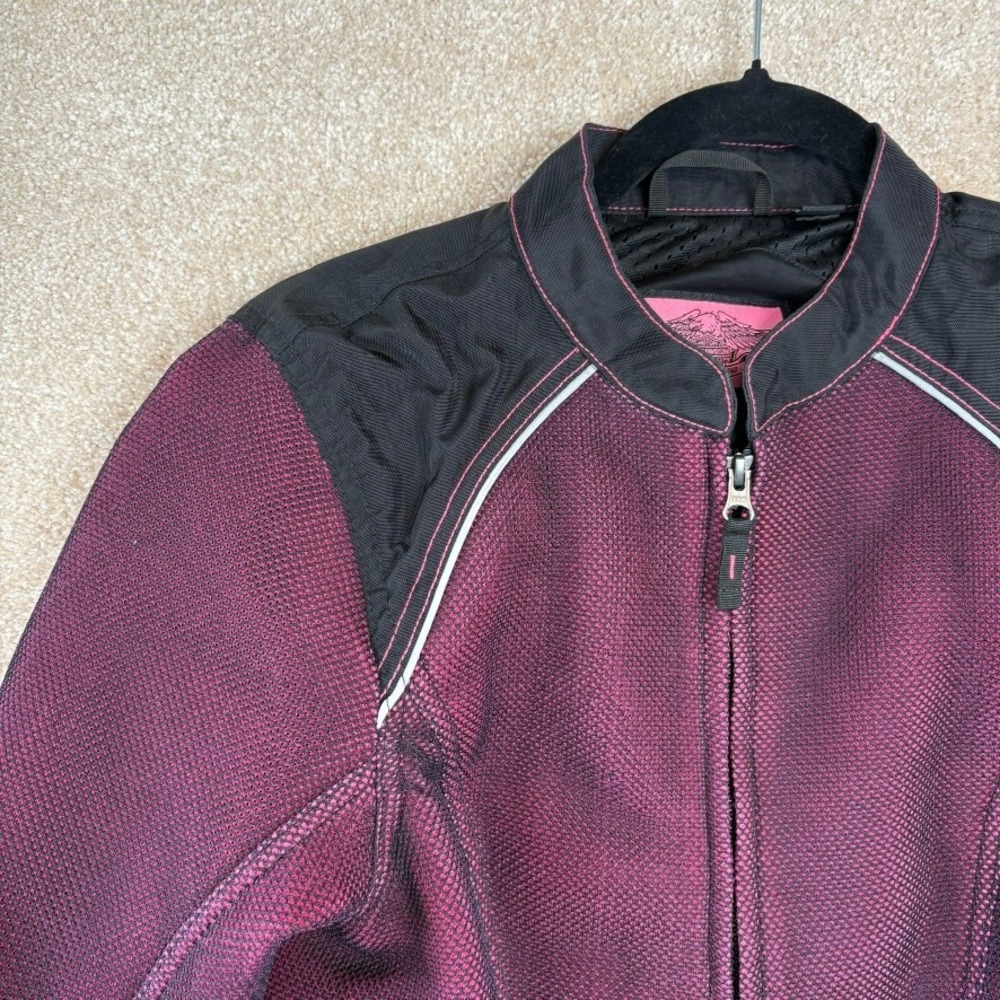Harley Davidson Womens‎ Riding Jacket Size Small Pink Motorcycle Biker - Picture 2 of 11